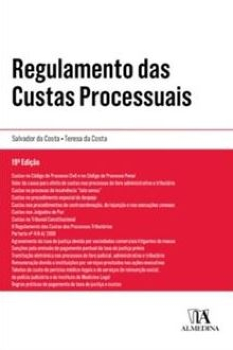 REGULAMENTO DAS CUSTAS PROCESSUAIS 19ª EDIÇÃO