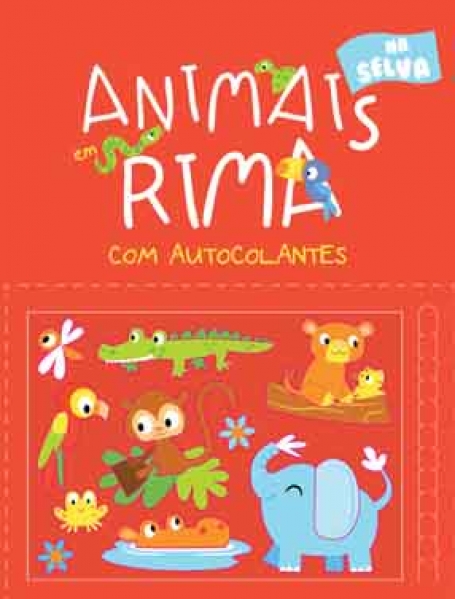 ANIMAIS EM RIMA COM AUTOCOLANTES - NA SELVA