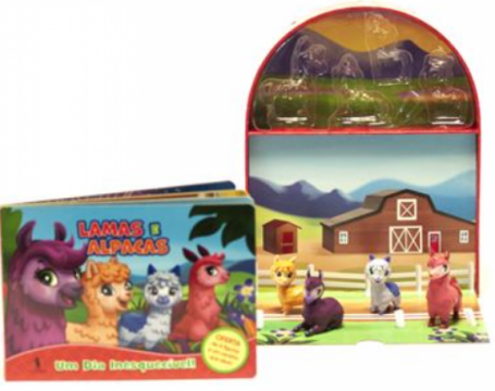 MINI BUSY BOOKS 5 : LAMAS E ALPACAS um dia inesquecivel , oferta de 4 figuras e um cenario que abre!