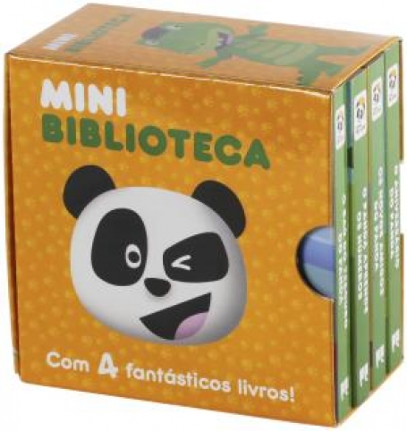 72189.23 - PANDA MINI BIBLIOTECA 4 LIVROS